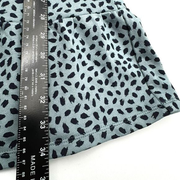 ANN TAYLOR NWT Small Petite Blue Peplum Sweatshirt Dress Animal Print Western‎ - Picture 7 of 8